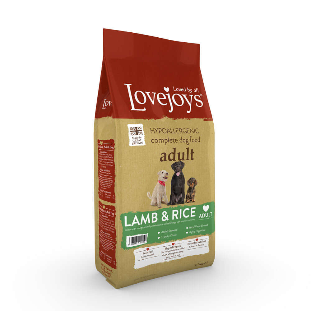 Lovejoys Original Dry Lamb & Rice 2kg bag shot
