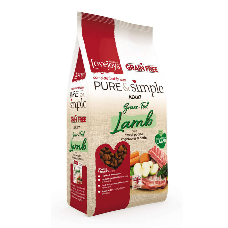 Pure & Simple Grain Free Lamb bag shot