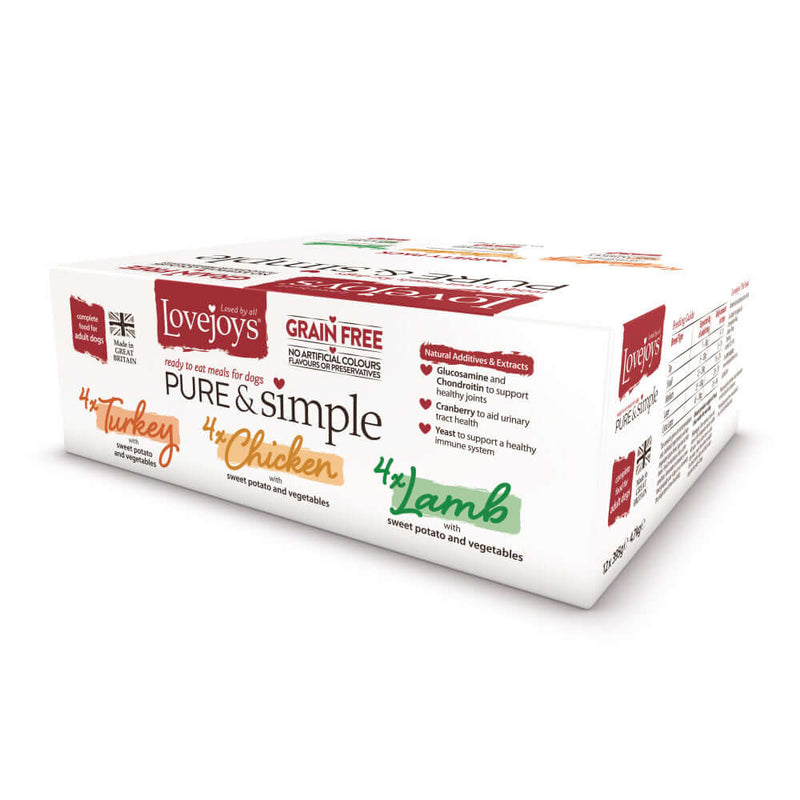 Pure & Simple Grain Free Variety Box wet trays
